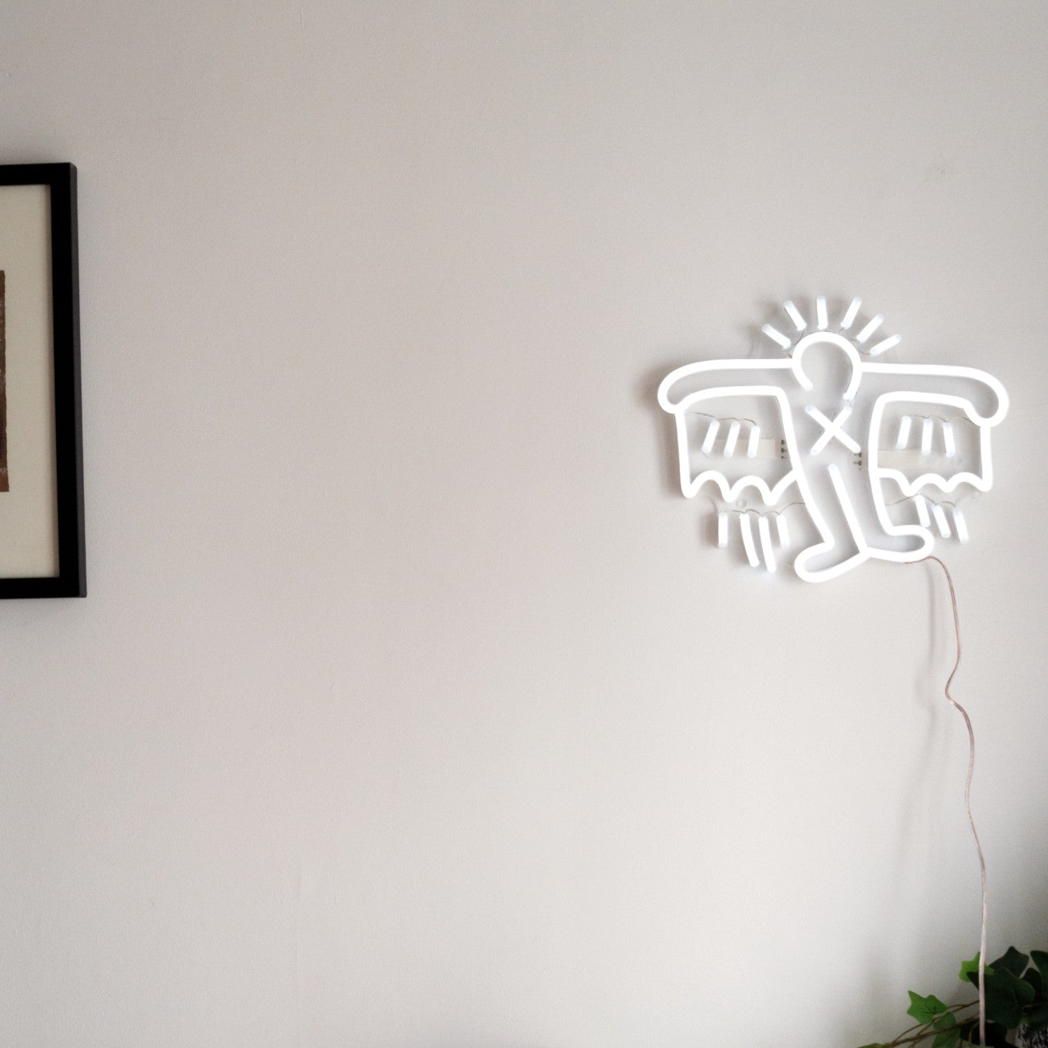 Flying Man Yellowpop x Keith Haring, led neon sign
