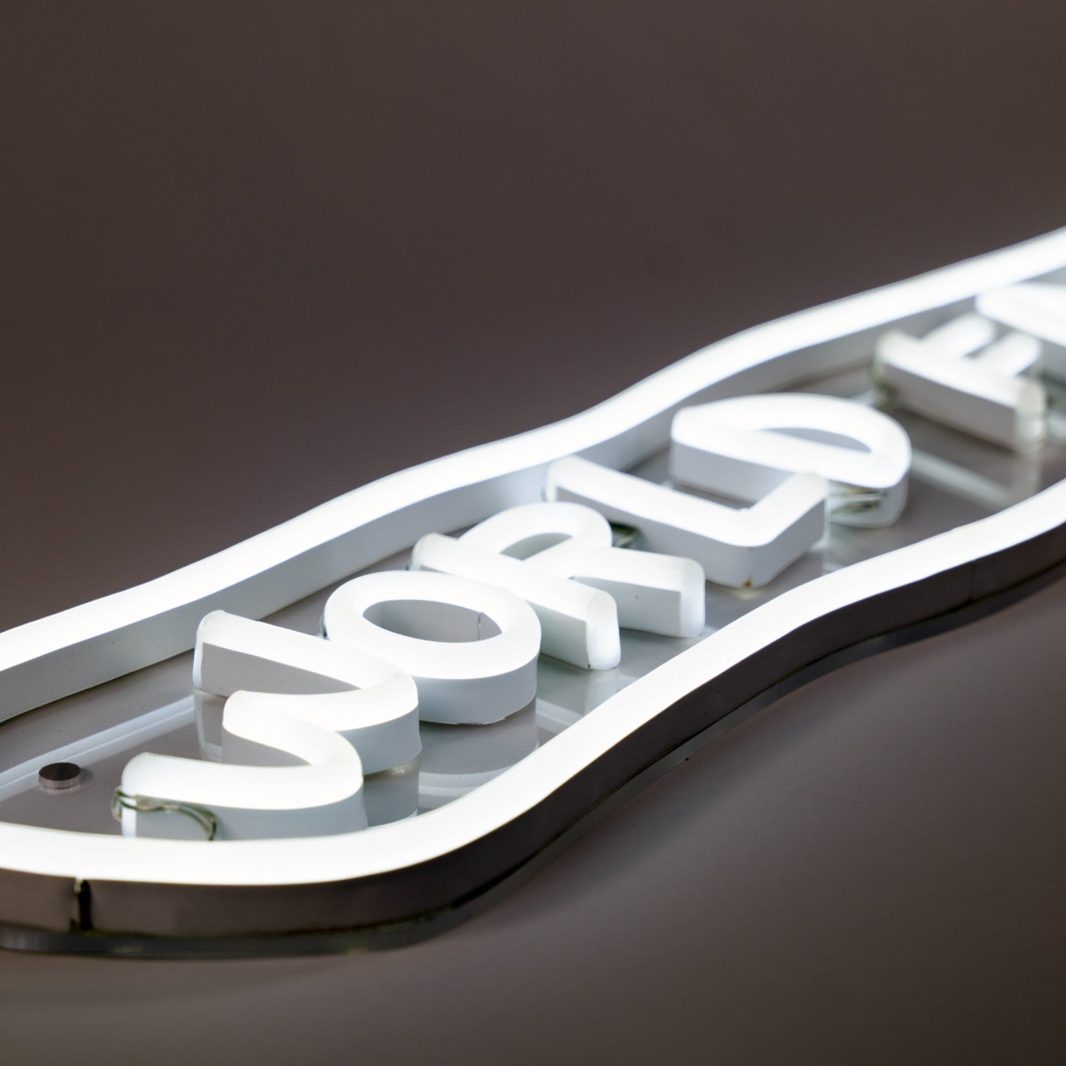 World Famous Yellowpop x Jean Michel Basquiat, led neon sign