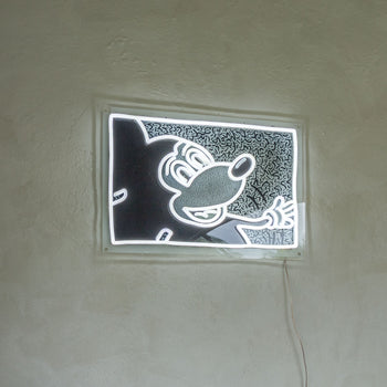 Keith Haring x Mickey 2 “Monochrome”, LED neon sign