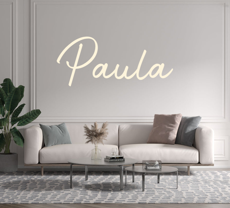Custom text: Paula - YELLOWPOP USA