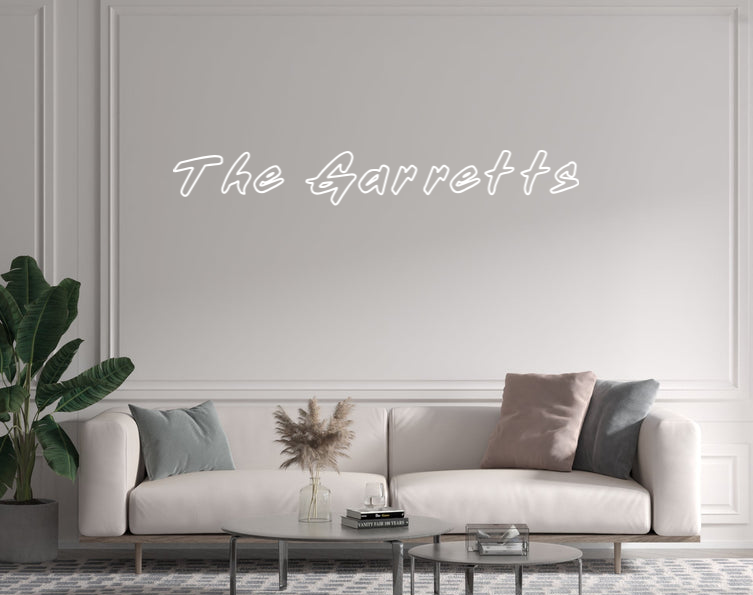 Custom text: The Garretts