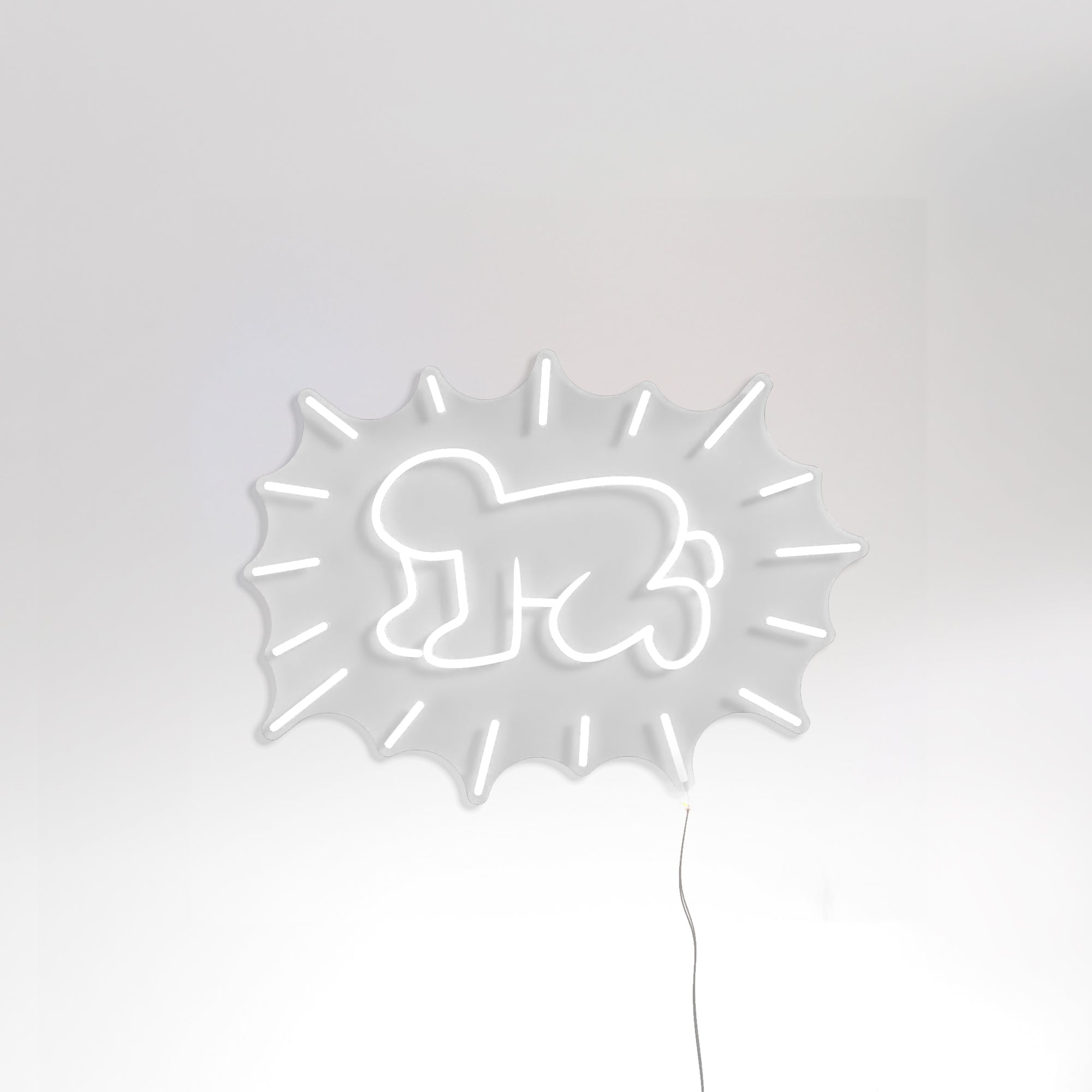 Radiant Baby, YP x Keith Haring, LED neon sign