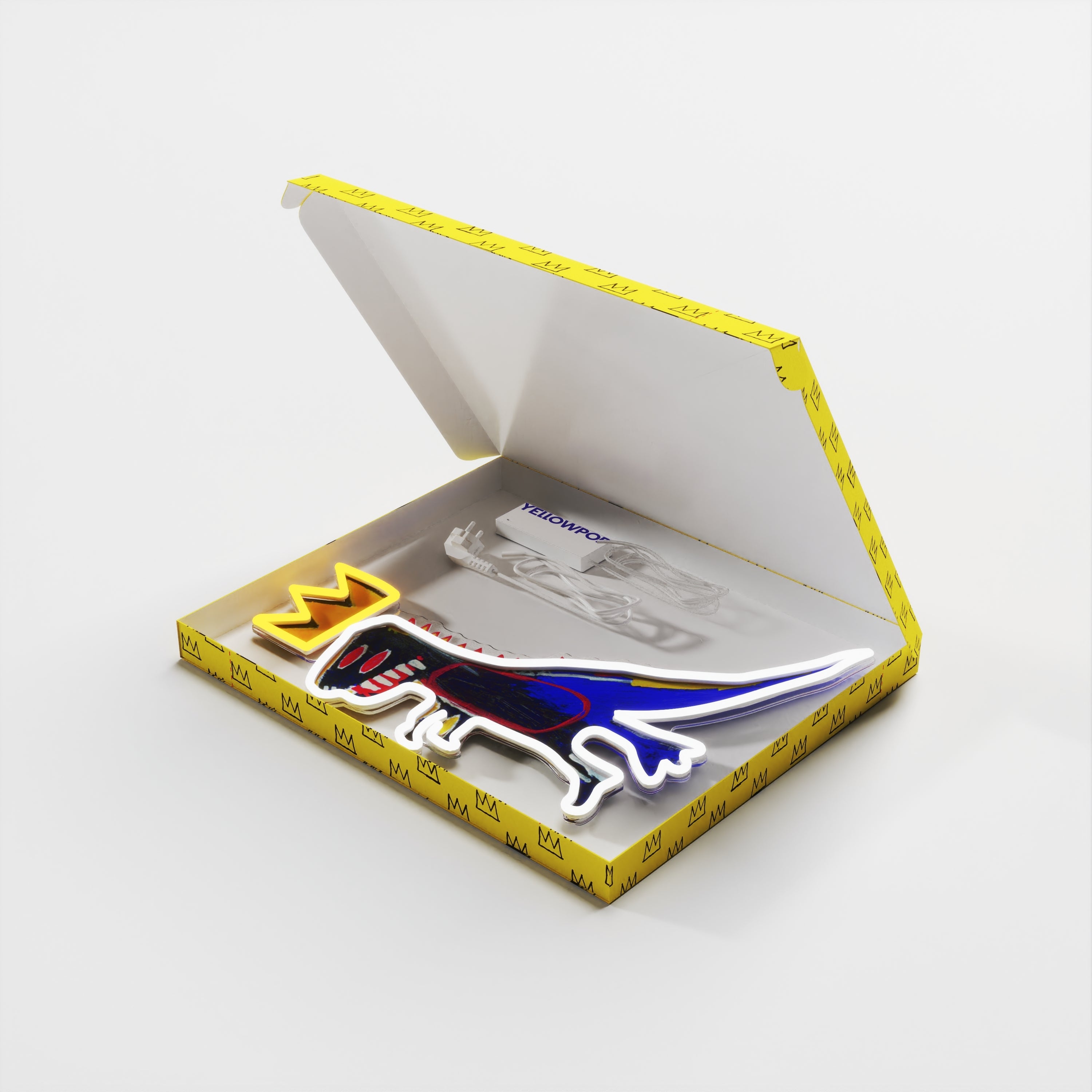 PEZ Dispenser YP x Jean Michel Basquiat, LED neon sign