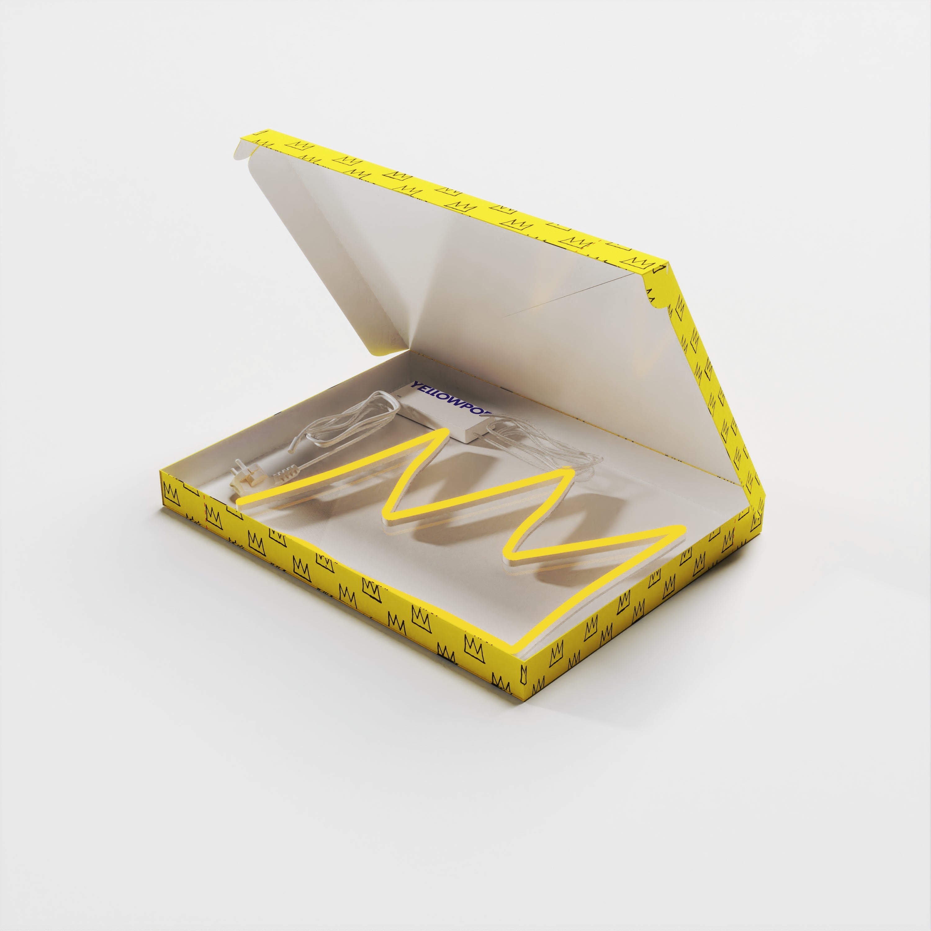 The Crown YP x Jean Michel Basquiat, LED neon sign