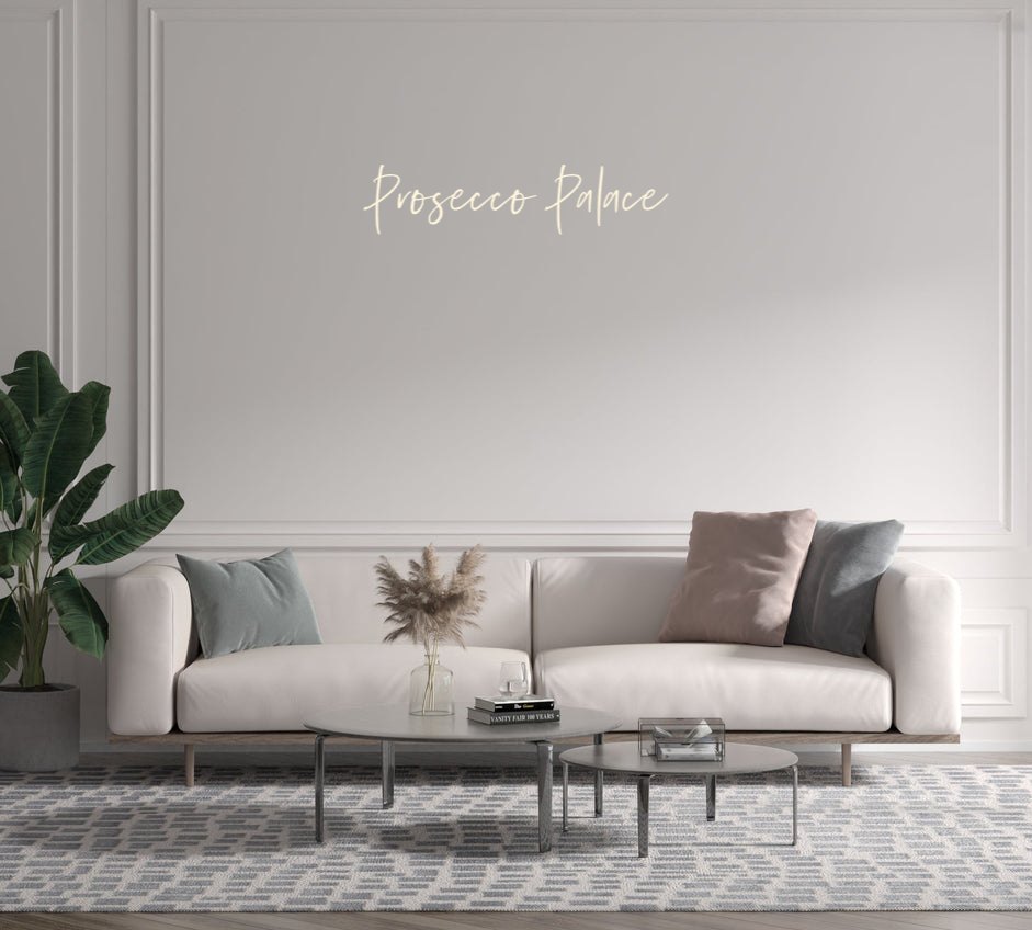 Custom text: Prosecco Palace