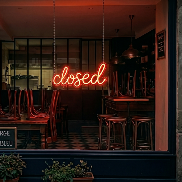 Closed LED Neon Signs | Yellowpop – YELLOWPOP