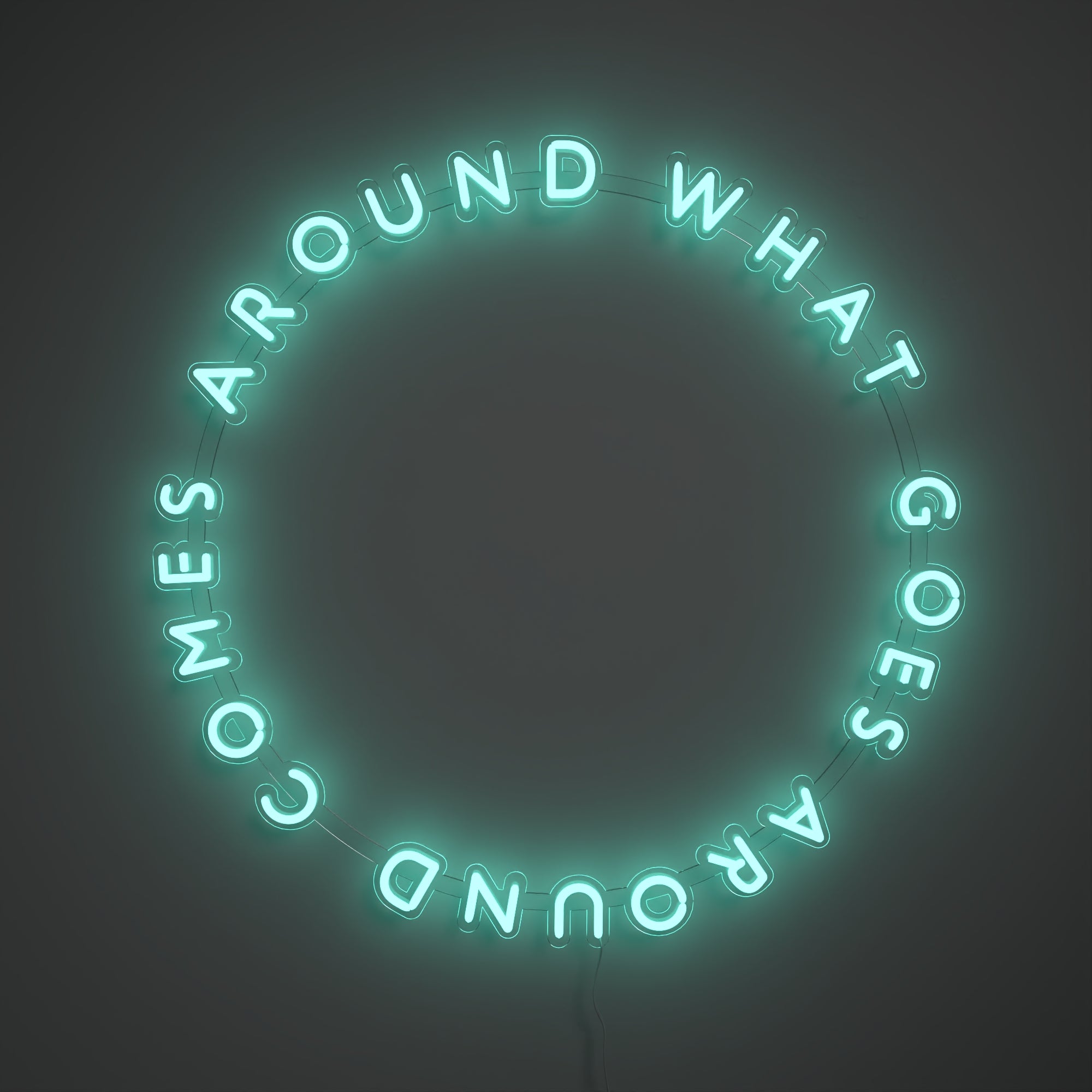 What Goes Around Comes Around - LED neon sign