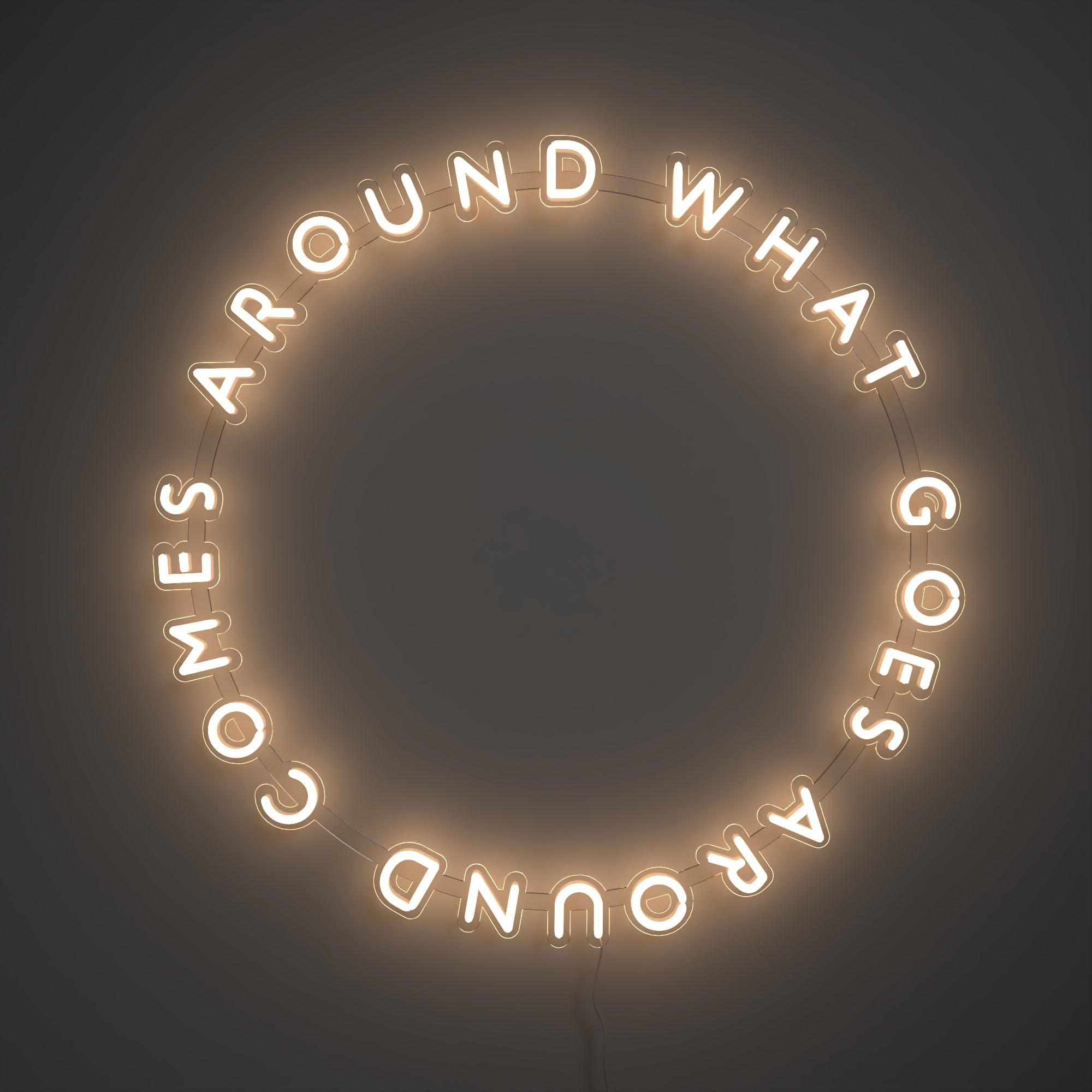 What Goes Around Comes Around - LED neon sign