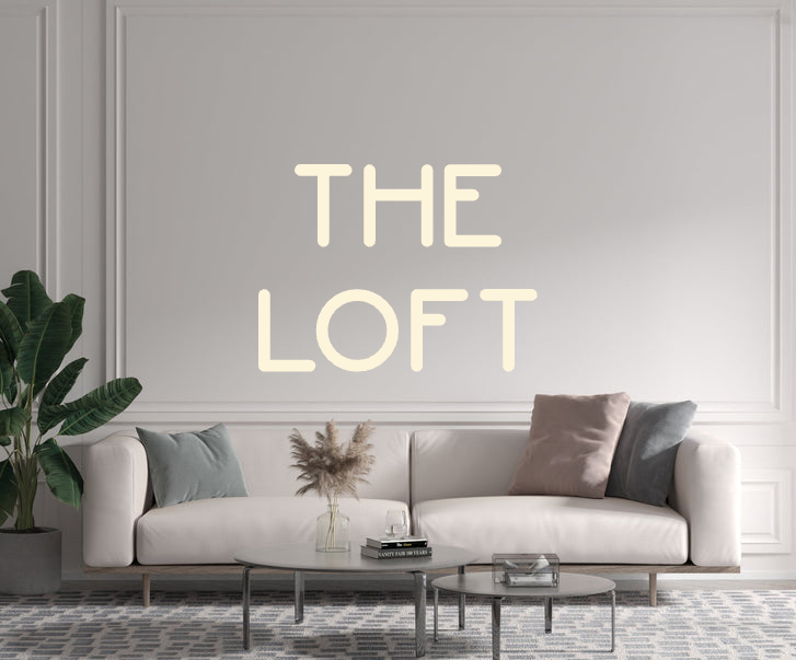 Custom text: THE 
LOFT - YELLOWPOP USA