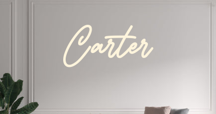 Custom text: Carter - YELLOWPOP USA