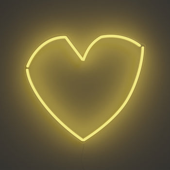 Geometric Heart - LED neon sign