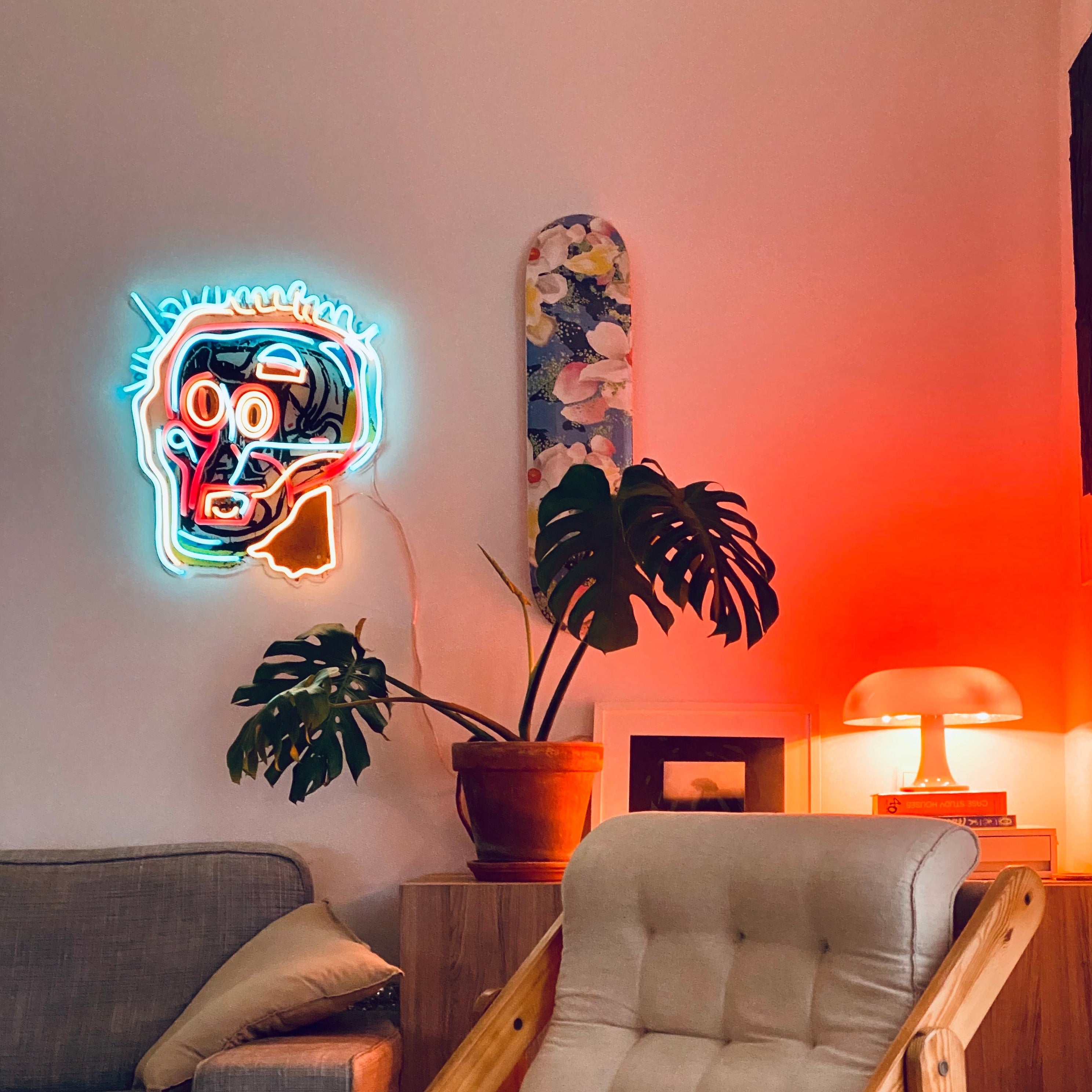 Untitled (Head) YP x Jean Michel Basquiat, LED neon sign – YELLOWPOP