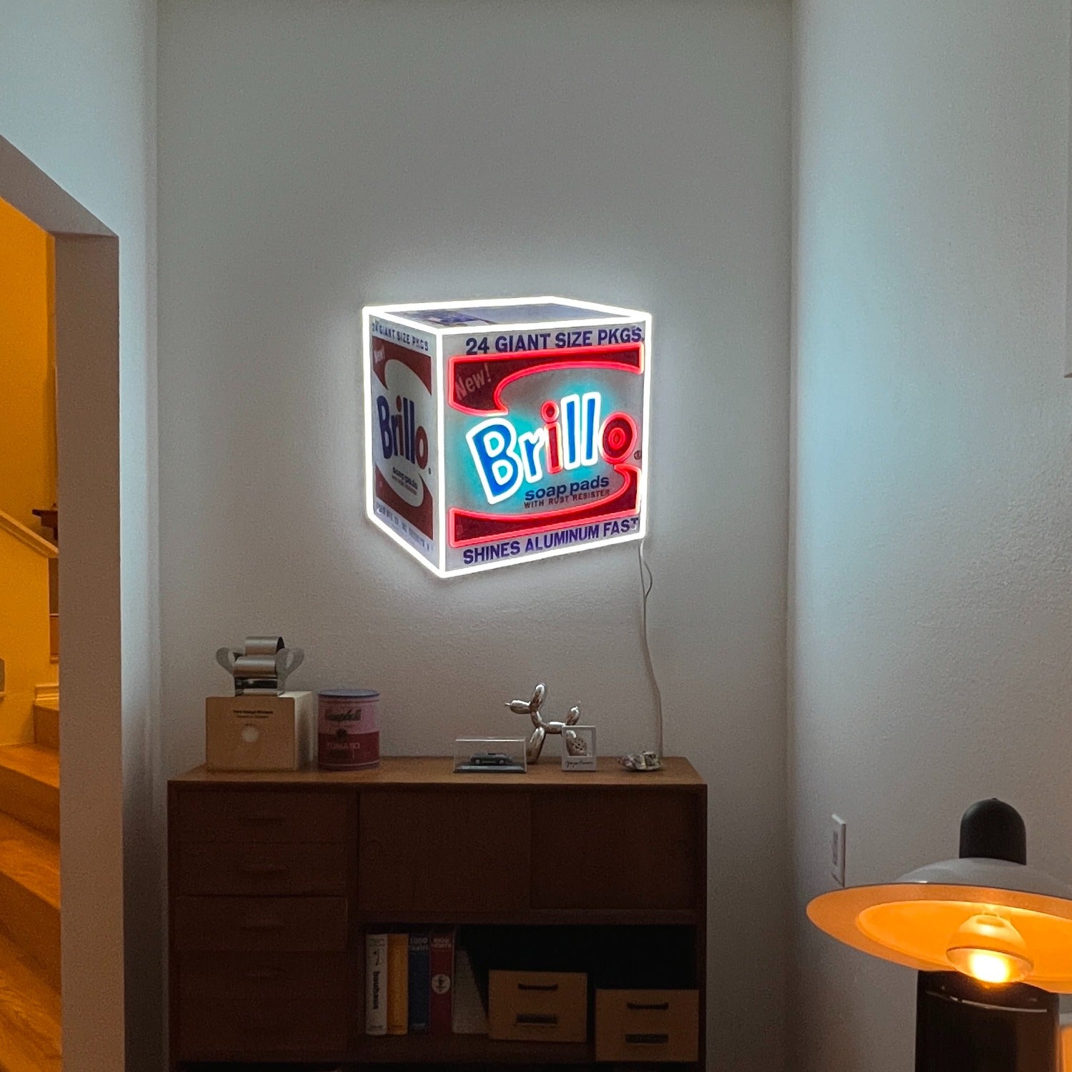 Brillo Box by Andy Warhol - LED neon sign - YELLOWPOP USA