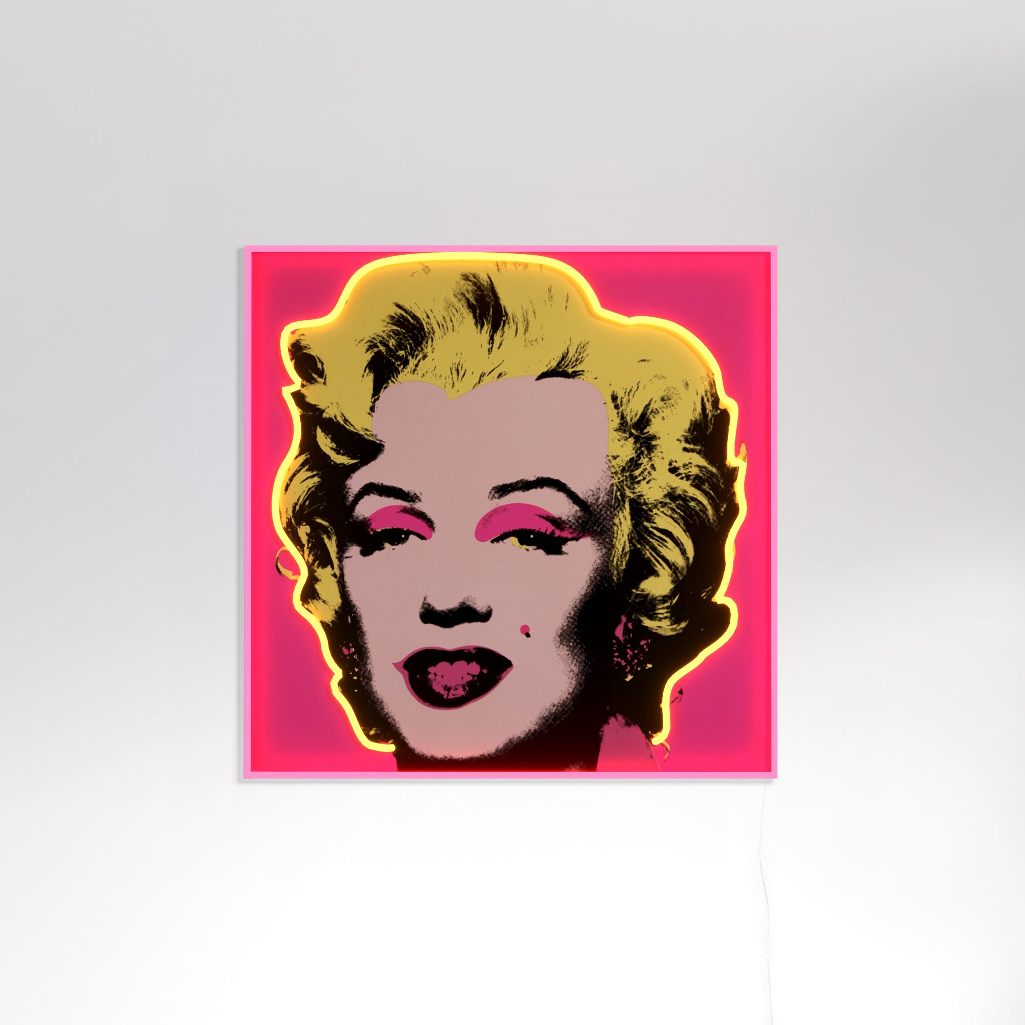 Marilyn Monroe Small by Andy Warhol - LED neon sign