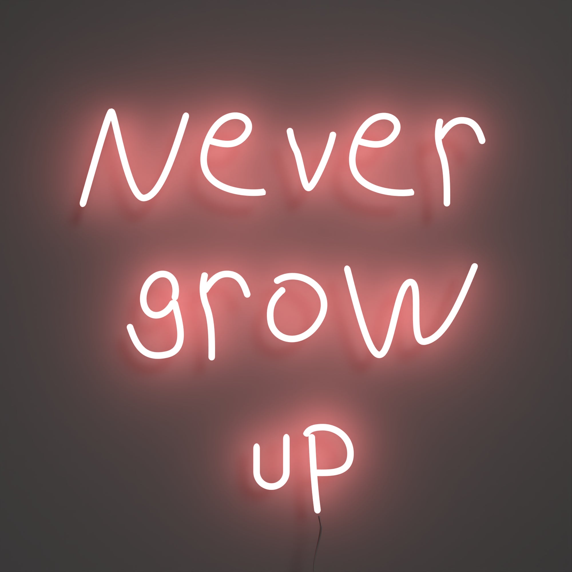 Never grow up - LED neon sign
