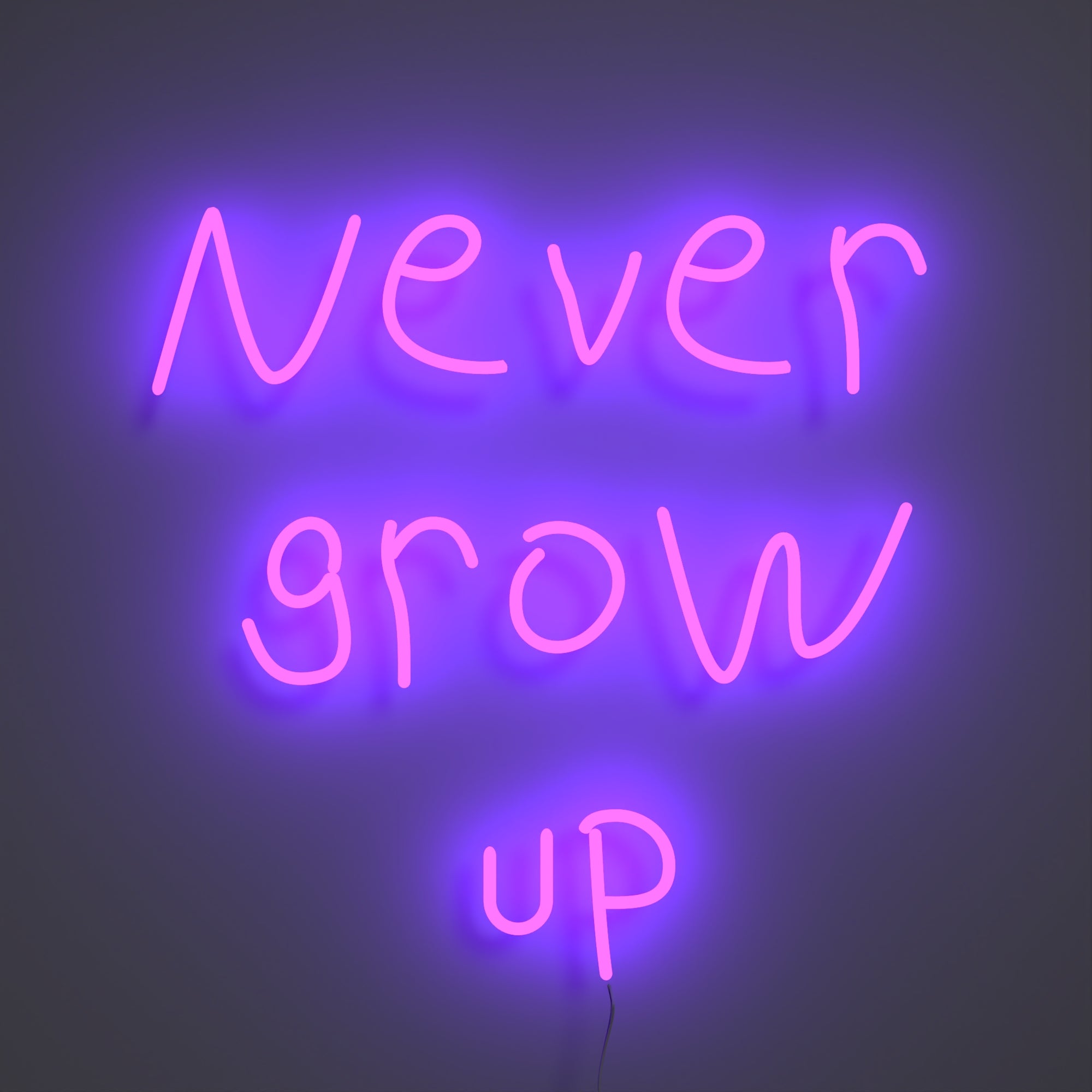 Never grow up - LED neon sign - YELLOWPOP USA