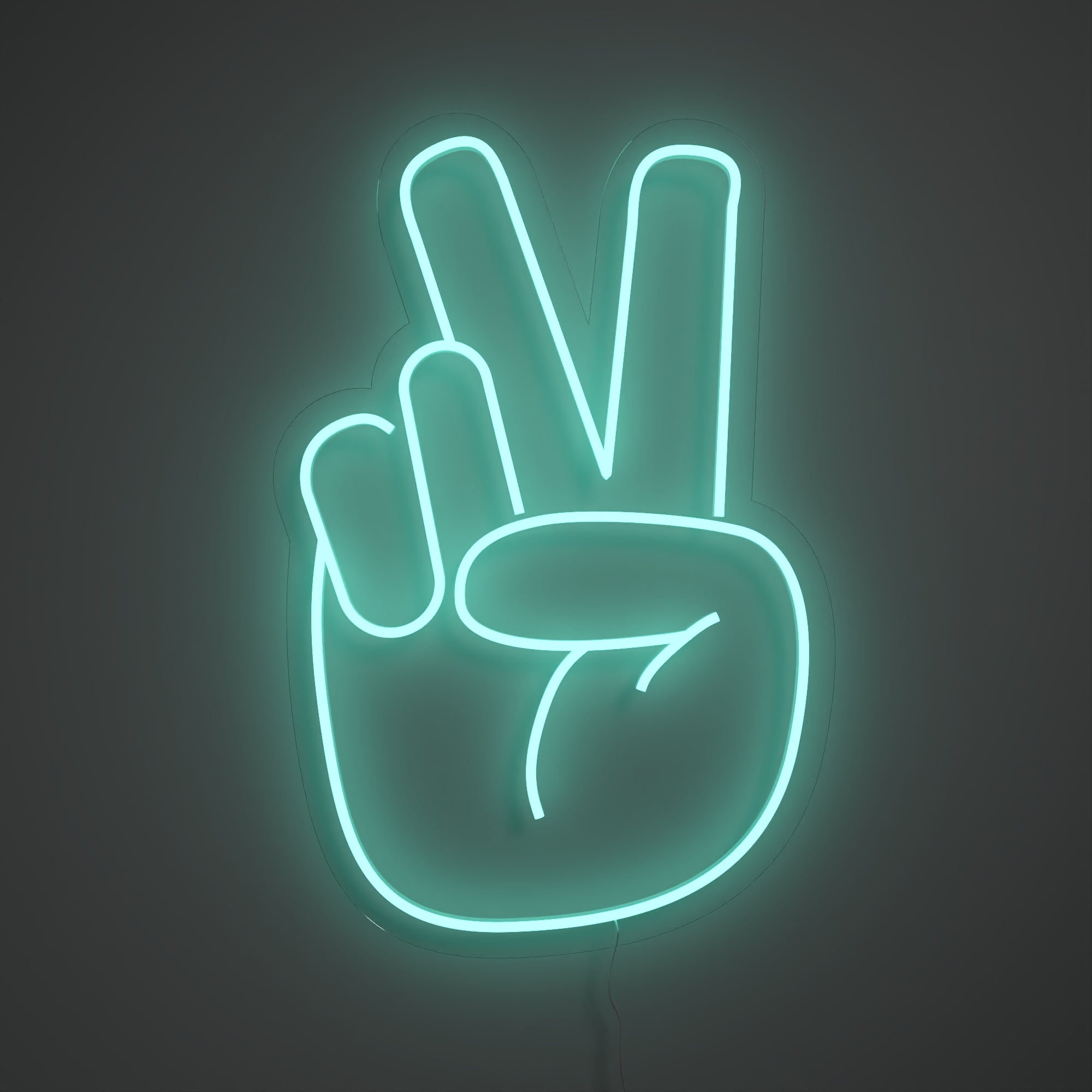 Peace Hand - LED neon sign
