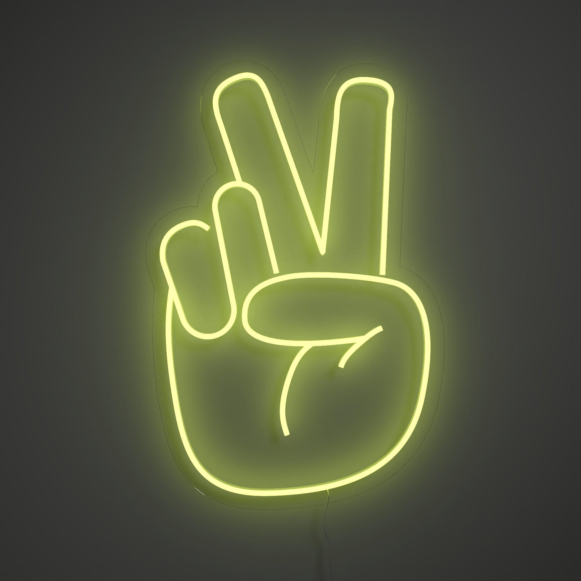 Peace Hand - LED neon sign