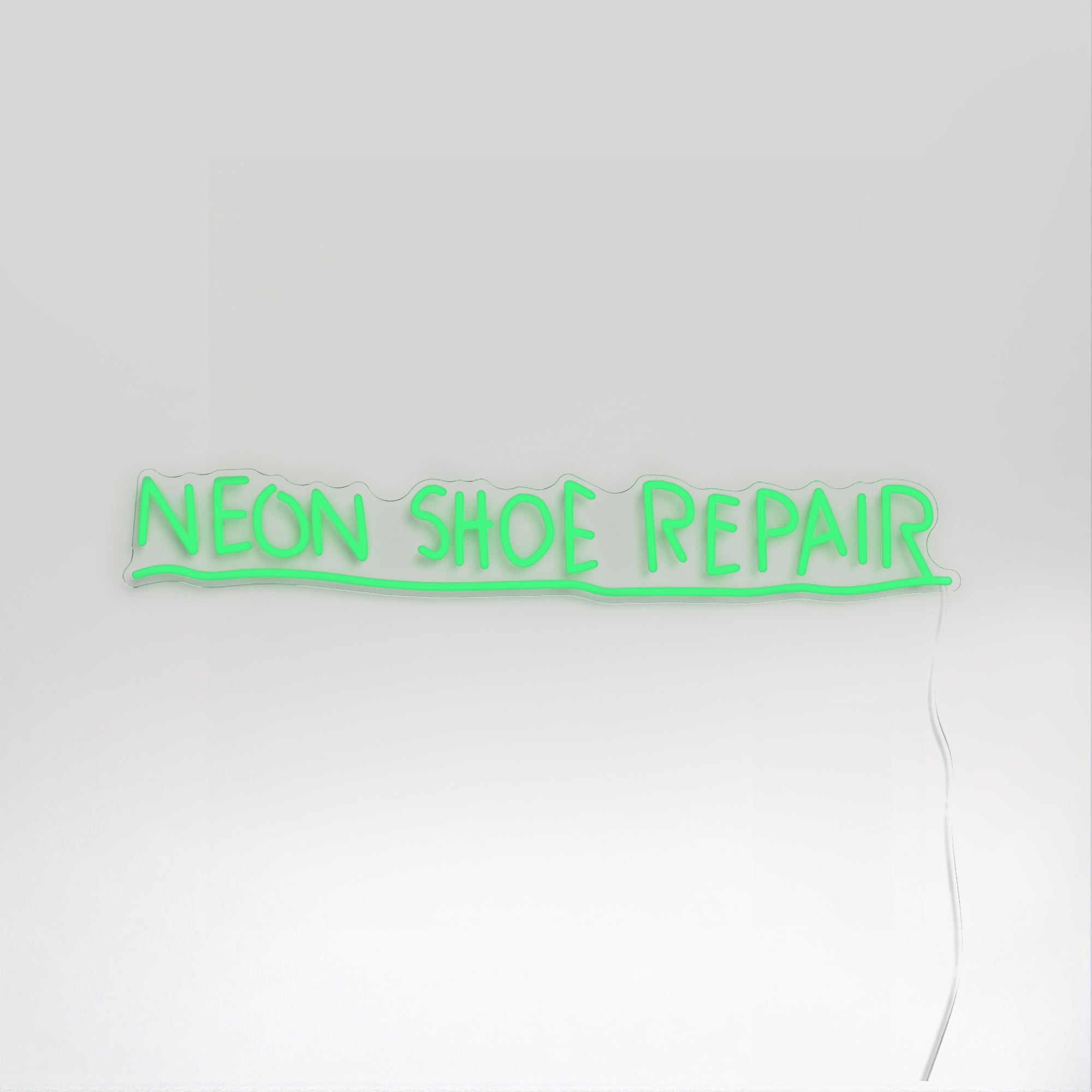 Neon Shoe Repair YP x Jean Michel Basquiat, LED neon sign