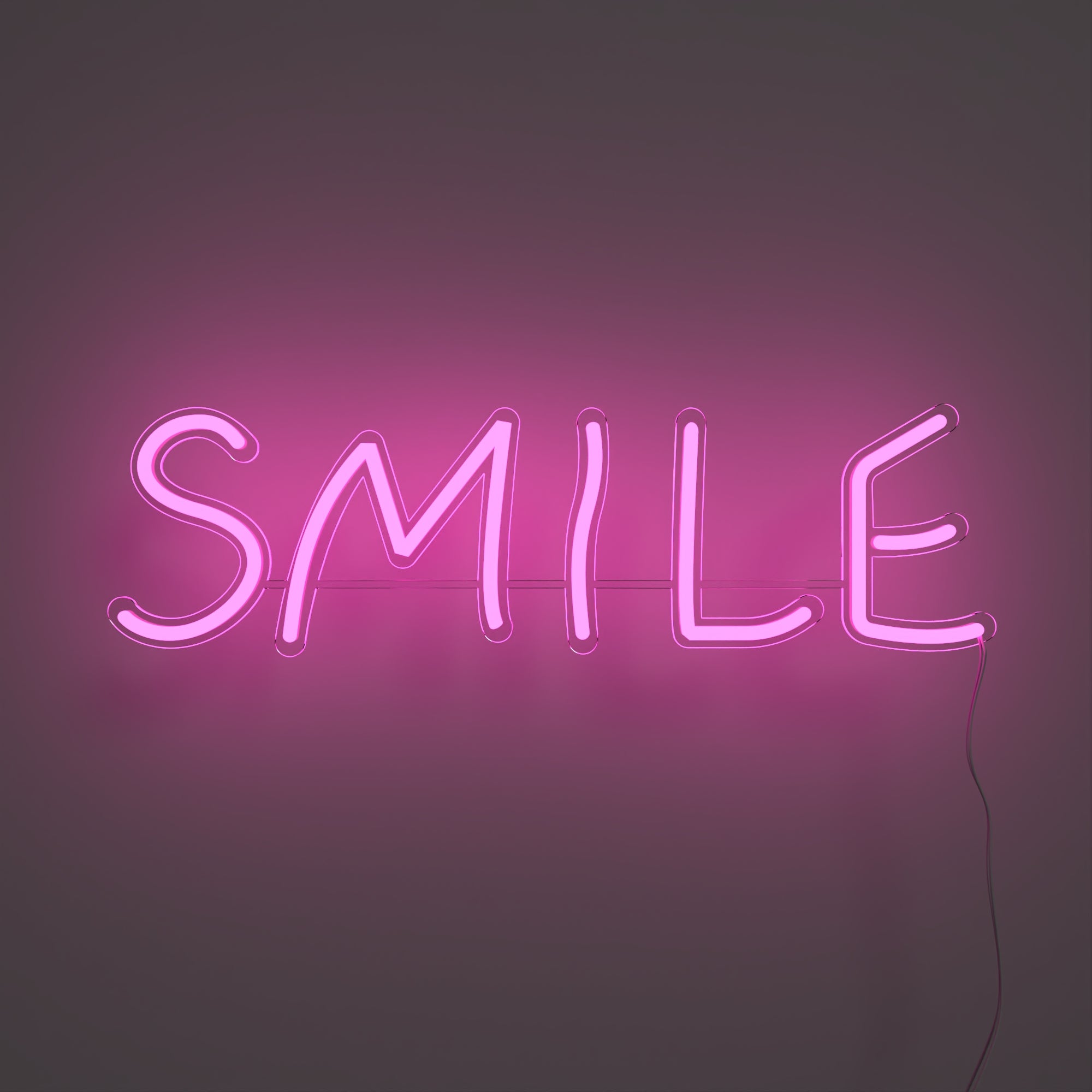 Smile, LED neon sign - YELLOWPOP USA