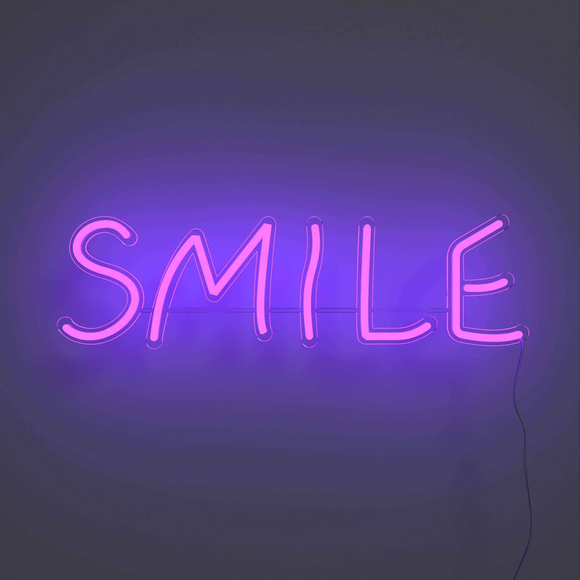 Smile, LED neon sign - YELLOWPOP USA