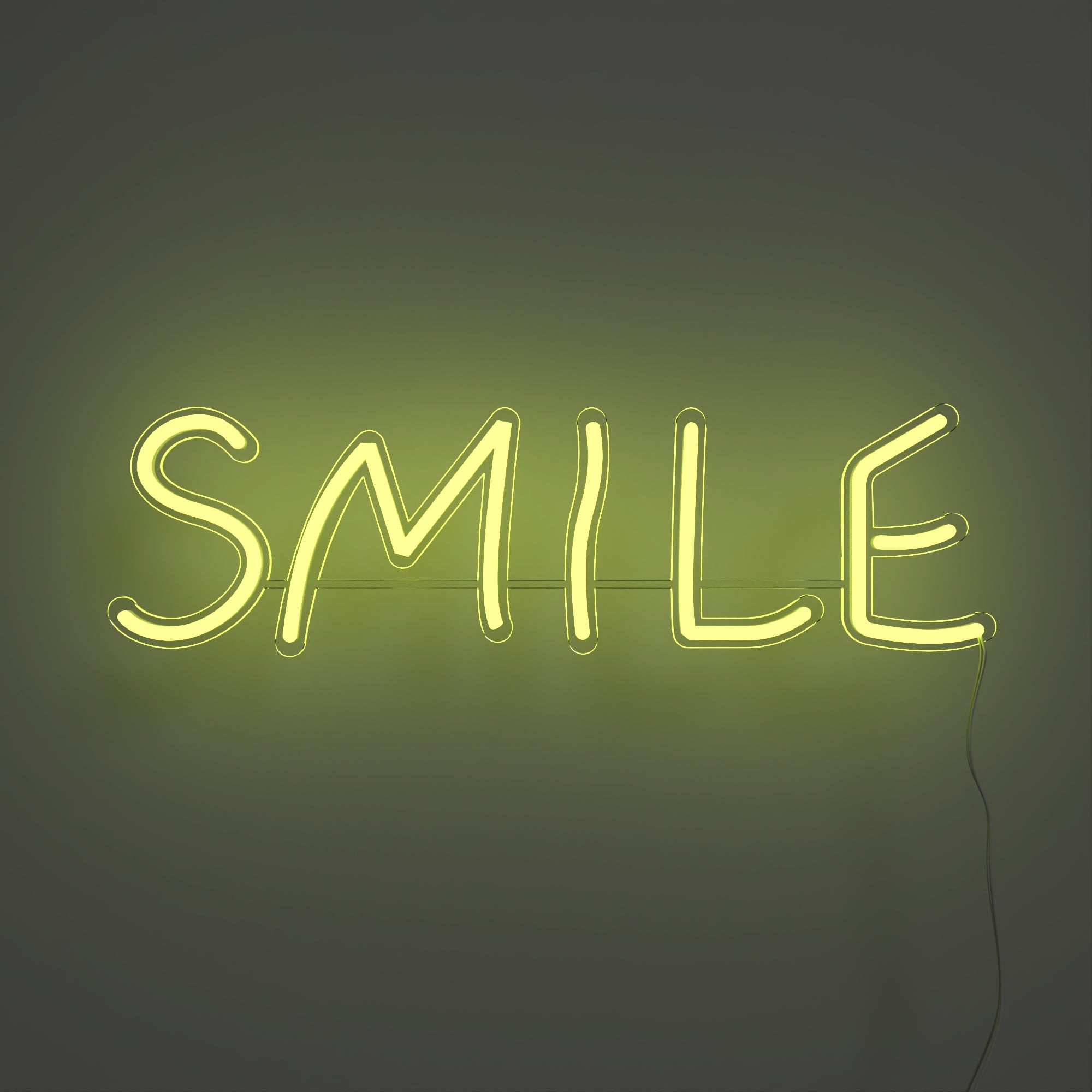 Smile, LED neon sign - YELLOWPOP USA