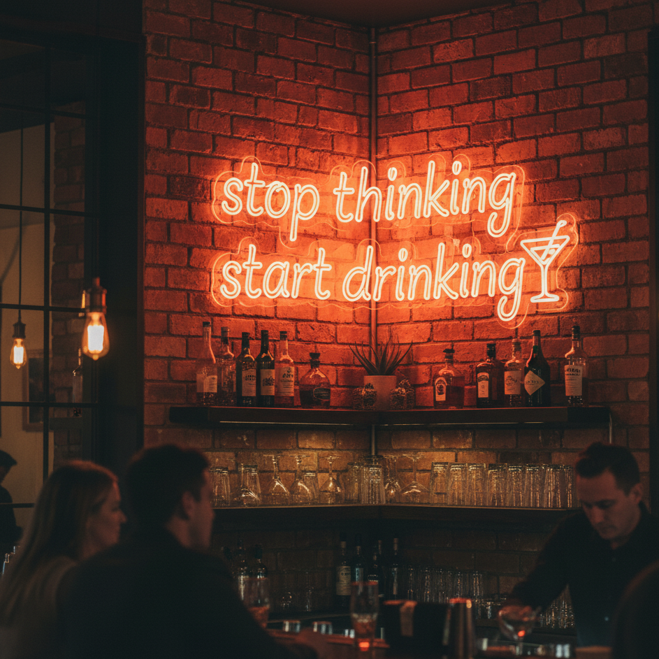 Stop Thinking Start Drinking - YELLOWPOP USA