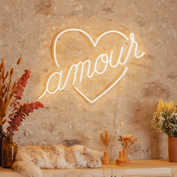 Amour by Jean André, LED neon sign