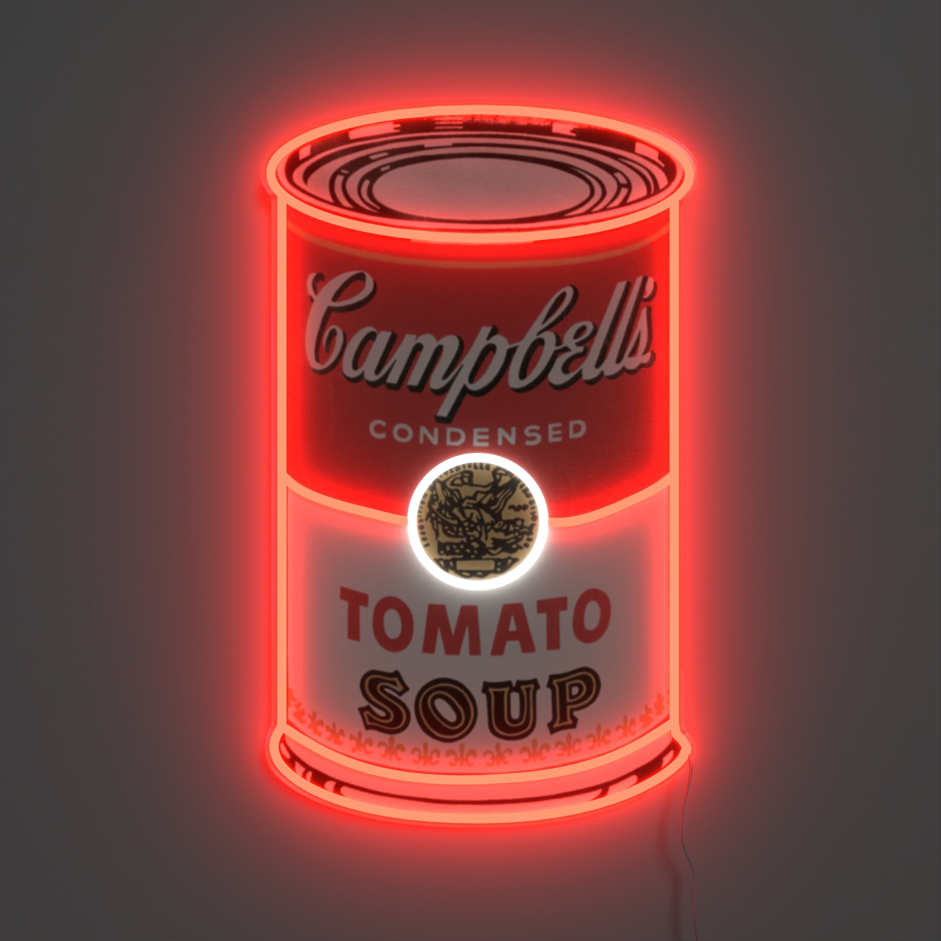 New Campbell Yellowpop x Andy Warhol, led neon sign