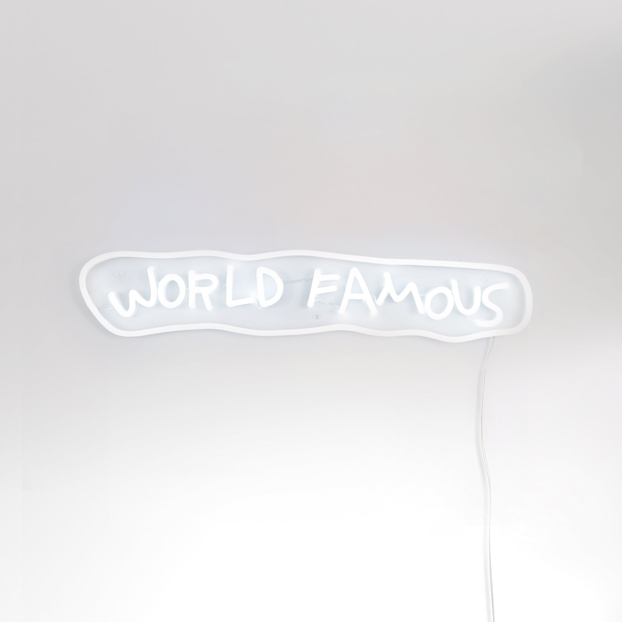 World Famous Yellowpop x Jean Michel Basquiat, led neon sign