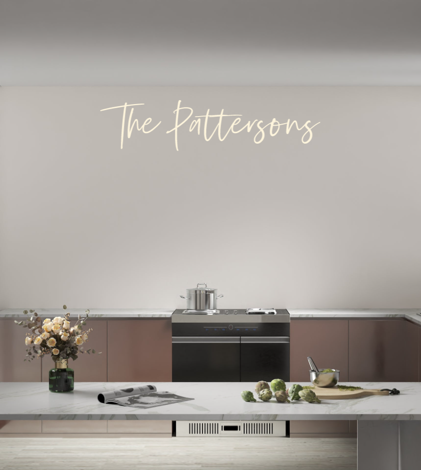 Custom text: The Pattersons