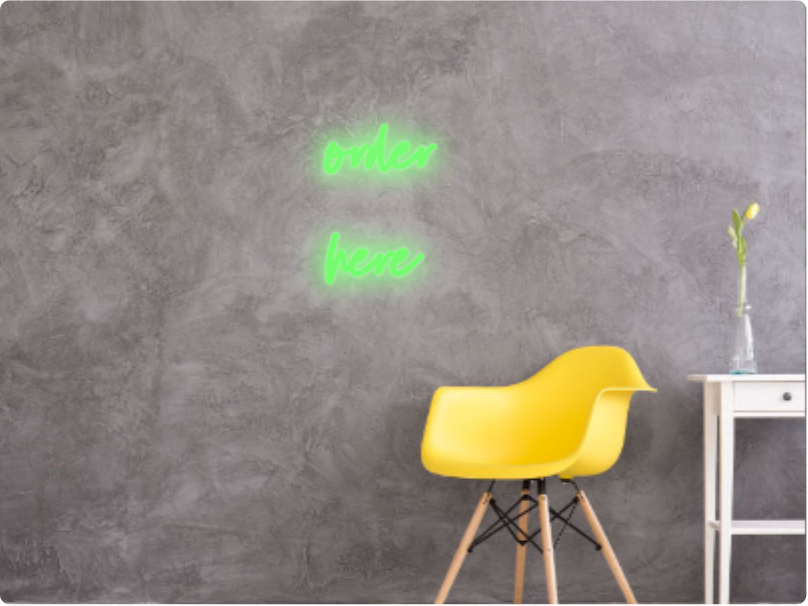 Custom text: order
here