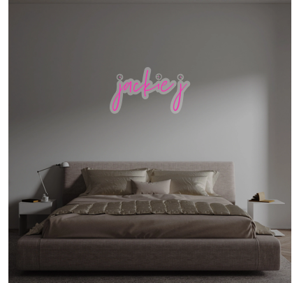 Custom text: jackie j