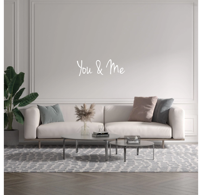 Custom text: You & Me - YELLOWPOP USA