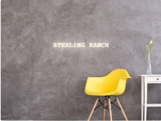 Custom text: STERLING RANCH