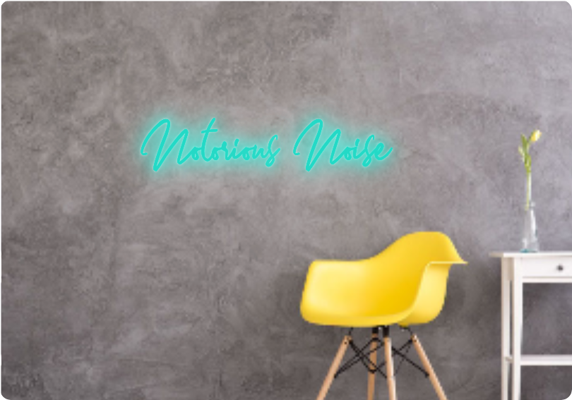 Custom text: Notorious Noise