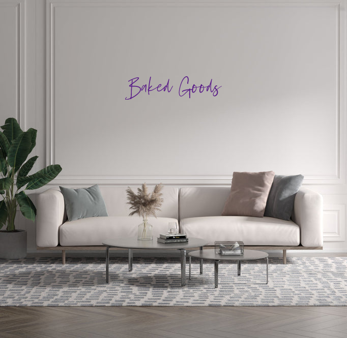 Custom text: Baked Goods