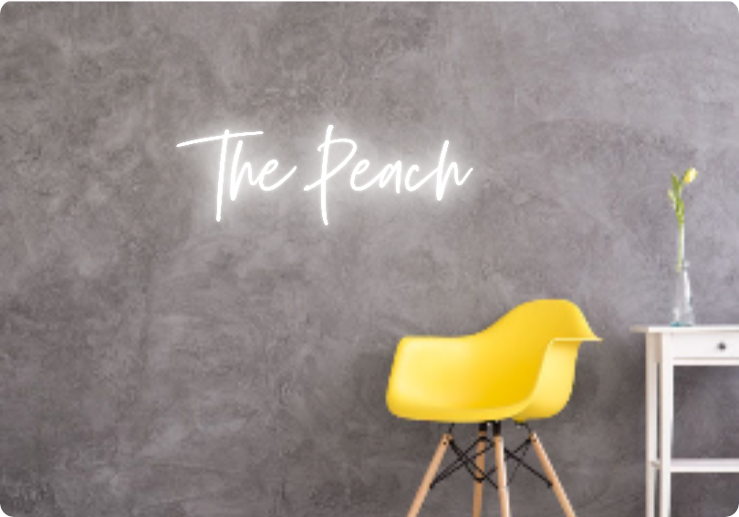 Custom text: The Peach