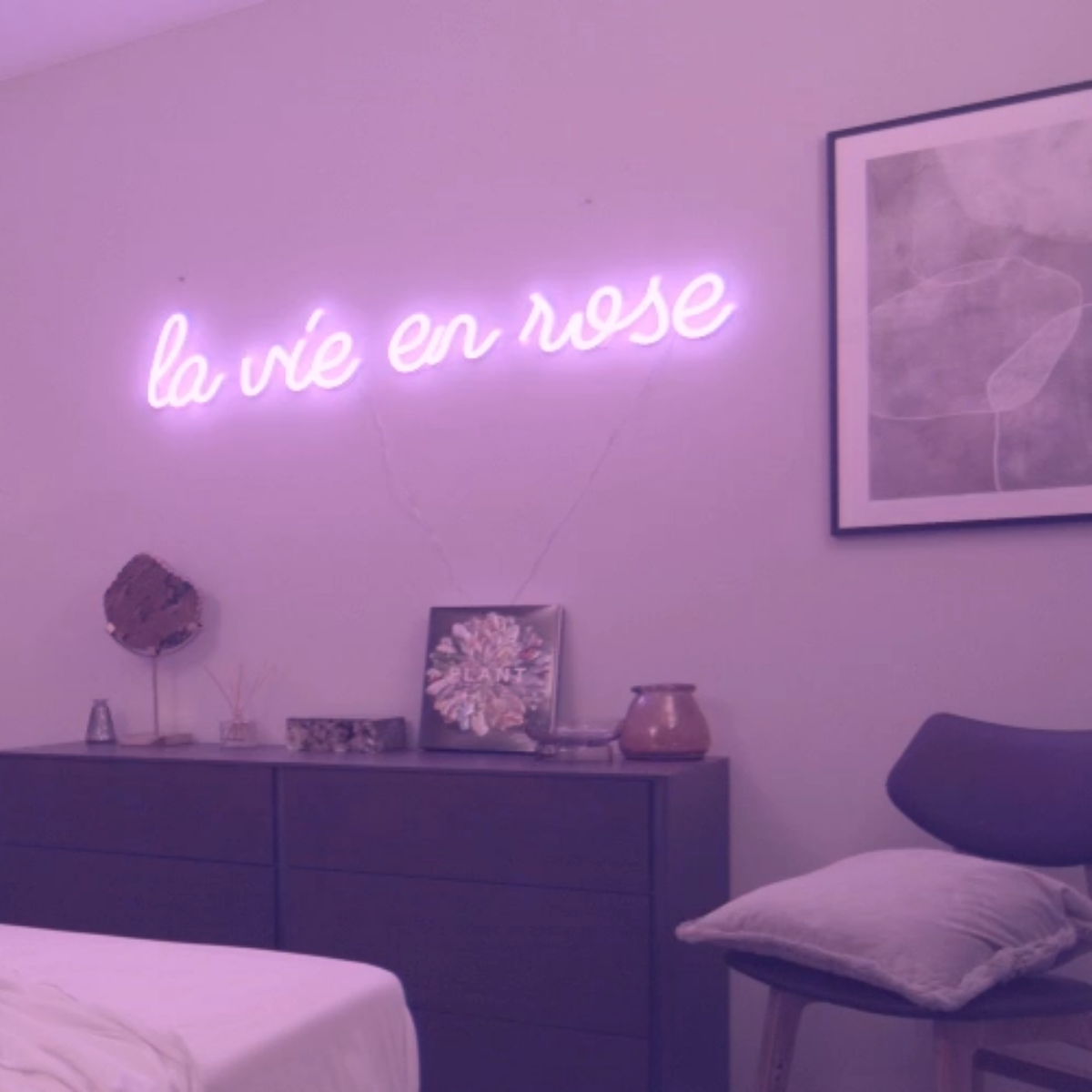 La vie en rose - LED neon sign