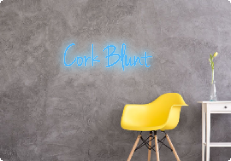 Custom text: Cork Blunt
