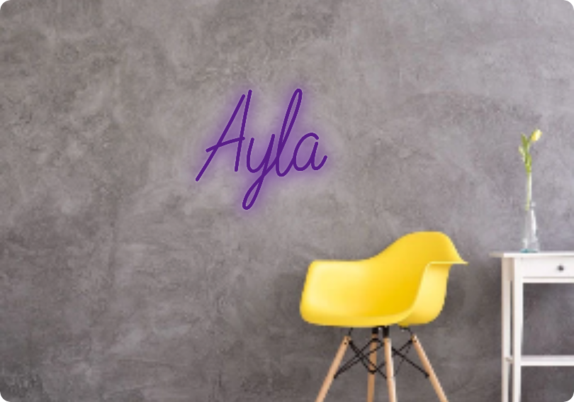 Custom text: Ayla