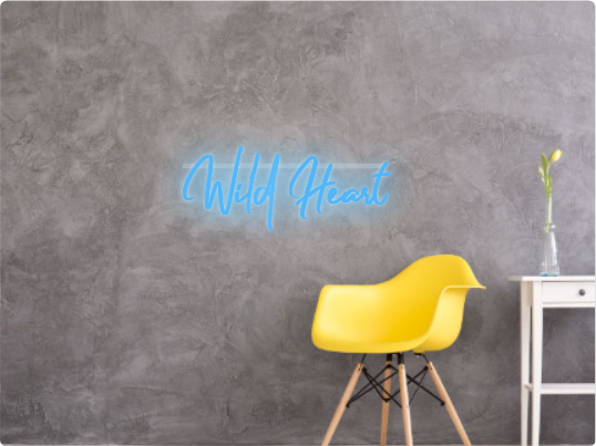 Custom text: Wild Heart