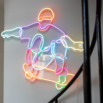 Skater by Yoni Alter, LED neon sign