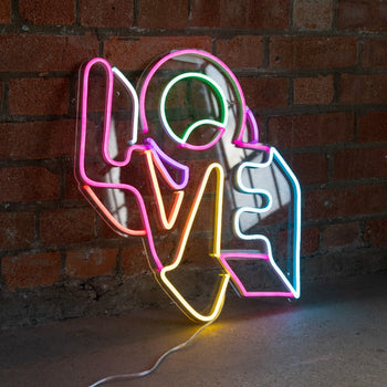 LO-VE by Yoni Alter, LED neon sign