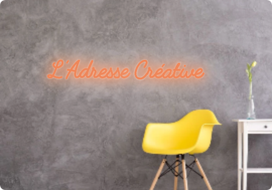 Custom text: L’Adresse Créative