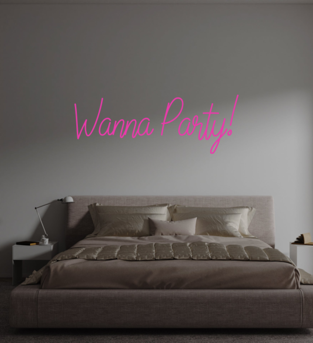 Custom text: Wanna Party!