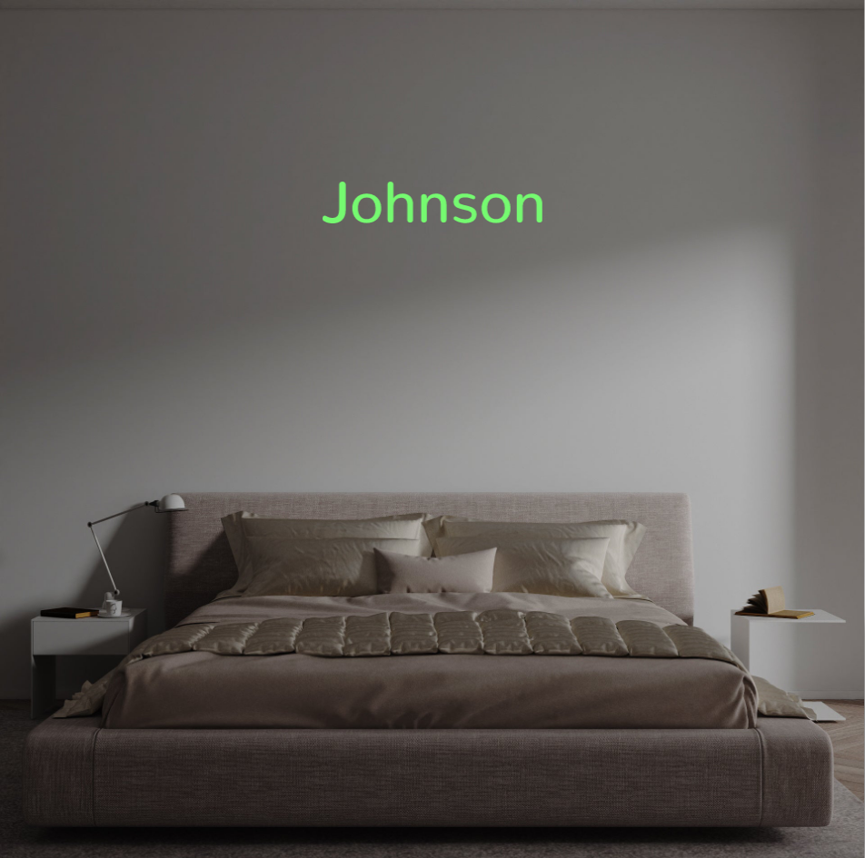 Custom text: Johnson