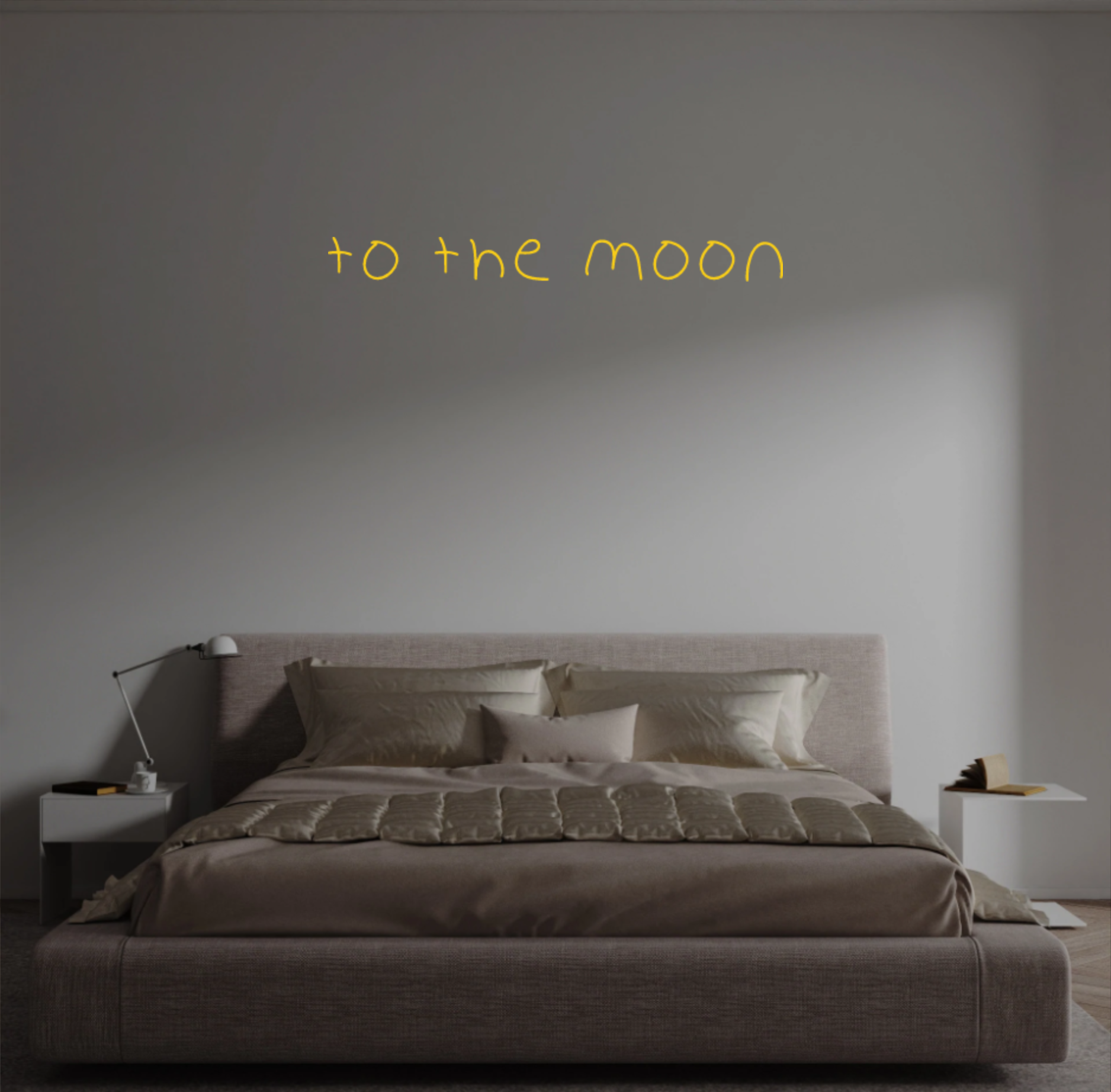 Custom text: to the moon