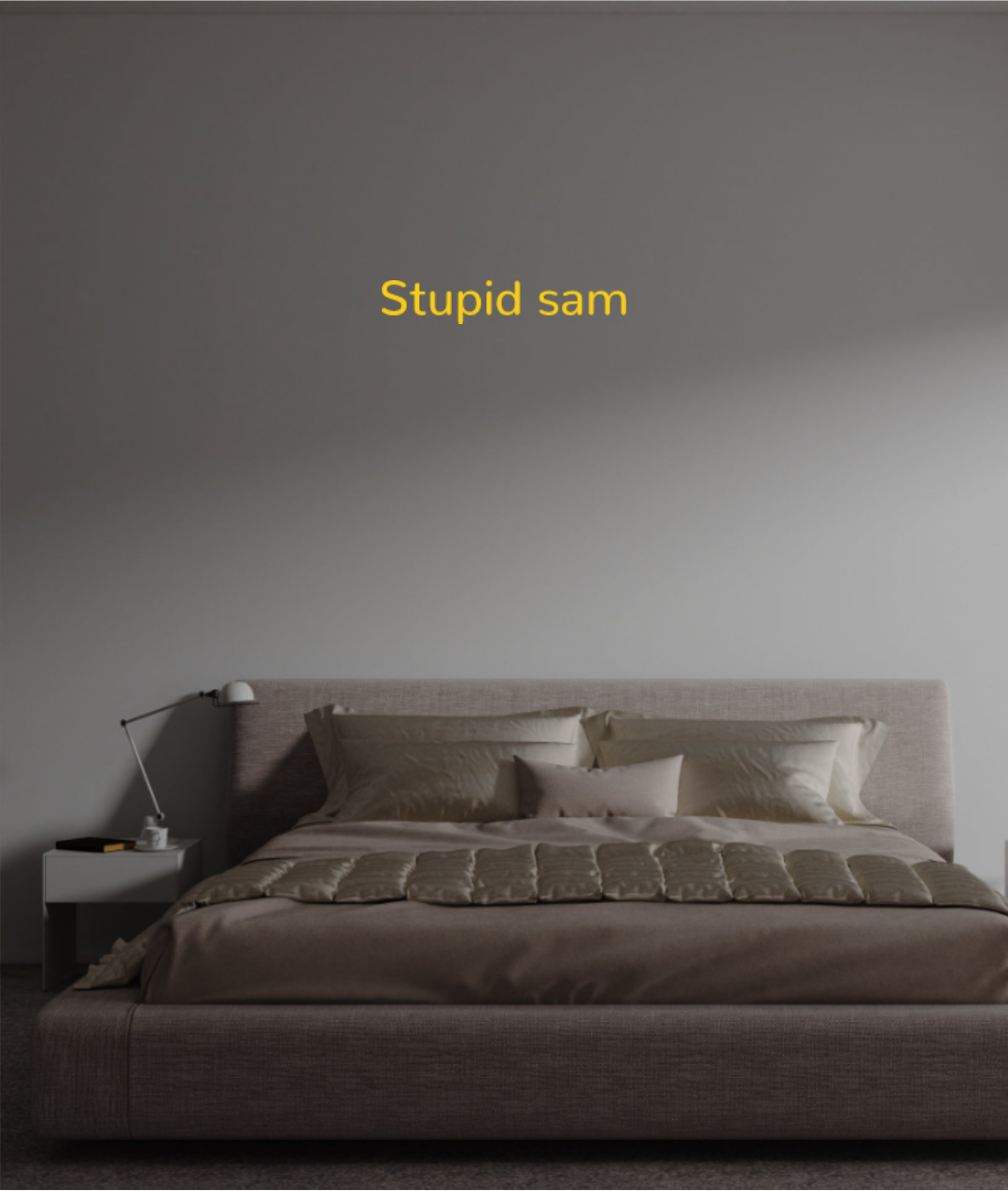 Custom text: Stupid sam
