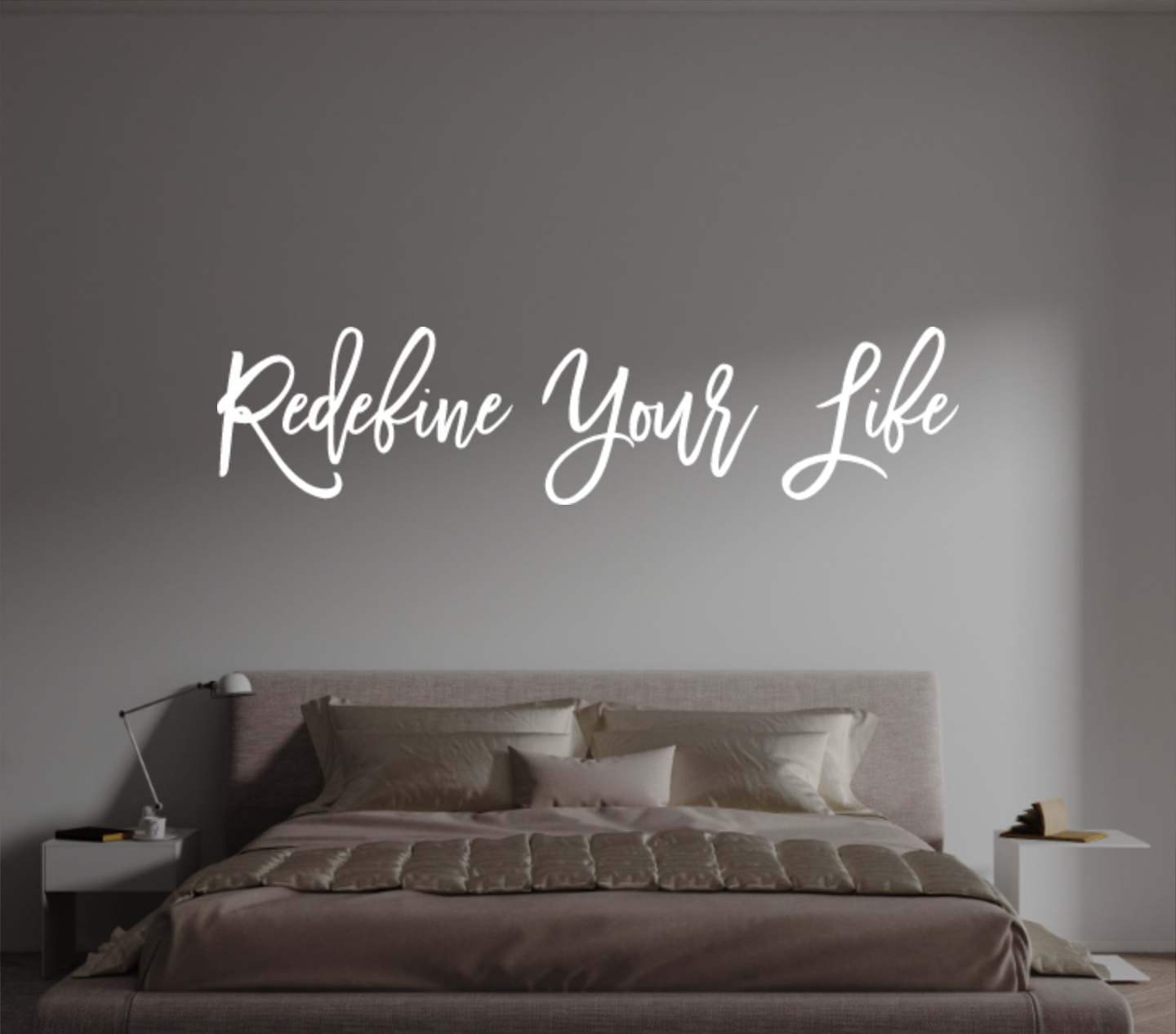 Custom text: Redefine Your Life